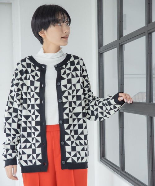 LEPSIM(レプシィム)の「12ゲージ満たされ2WAYニットカーディガン 294931(カーディガン/ボレロ・レディース・モカ/キナリ/グレー/ブラック・FREE/SHORT)」の6枚目の写真