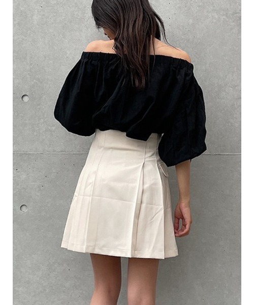 ENVYM（アンビー）の「ラップスタイルＳＫ（スカート・レディース・ブラック/アイボリー・S/M）」の6枚目の写真