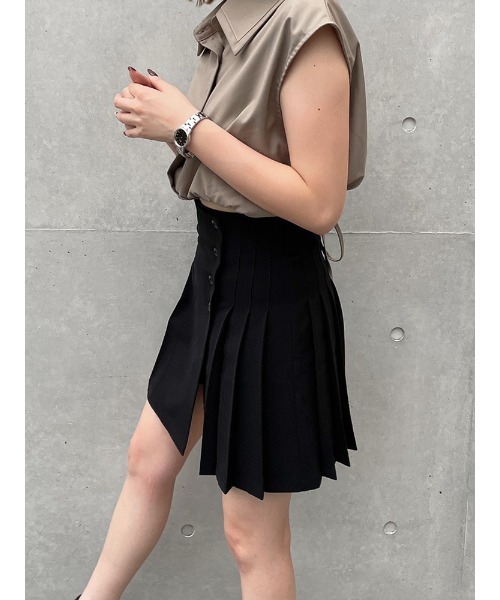 ENVYM（アンビー）の「ラップスタイルＳＫ（スカート・レディース・ブラック/アイボリー・S/M）」の14枚目の写真