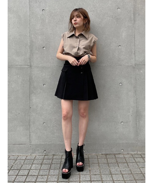 ENVYM（アンビー）の「ラップスタイルＳＫ（スカート・レディース・ブラック/アイボリー・S/M）」の16枚目の写真