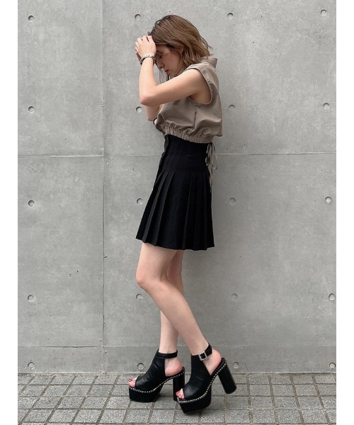 ENVYM（アンビー）の「ラップスタイルＳＫ（スカート・レディース・ブラック/アイボリー・S/M）」の18枚目の写真