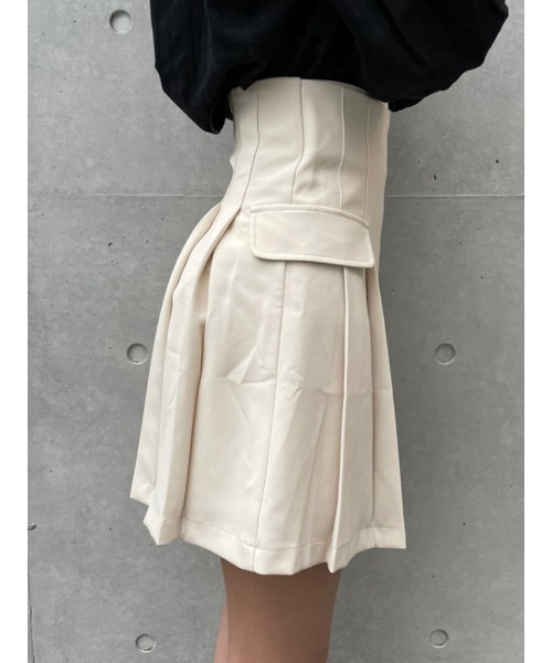 ENVYM（アンビー）の「ラップスタイルＳＫ（スカート・レディース・ブラック/アイボリー・S/M）」の22枚目の写真