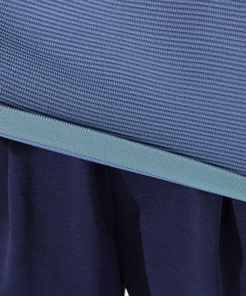 ABAHOUSE GRAY（アバハウスグレイ）の「リップルボーダー クルーネック ニット（ニット/セーター・メンズ・ホワイト/ブラック/グレー/グレイッシュブルー・46/48）」の18枚目の写真