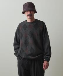 ＜Steven Alan＞ ARGYLE CREW NECK KNIT -LOOSE/ニット