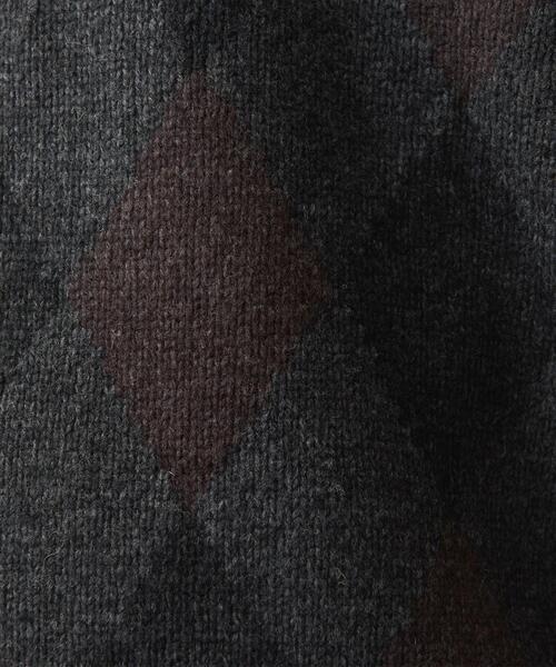 Steven Alan（スティーブンアラン）の「＜Steven Alan＞ ARGYLE CREW NECK KNIT -LOOSE/ニット（ニット/セーター・メンズ・ネイビー/ダークグレー・S/M/L/XL）」の14枚目の写真