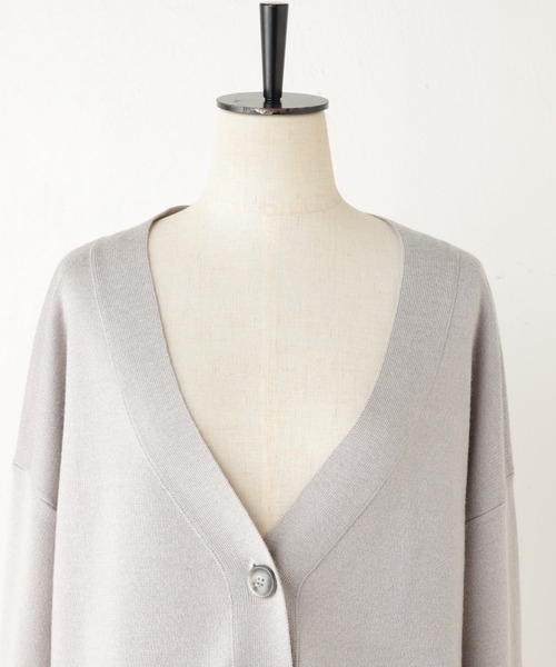BEARDSLEY（ビアズリー）の「スムースVネックカーディガン