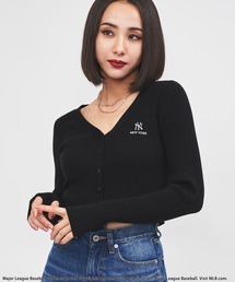 BACK TO THE FIELD | 【MLB】フロントボタンリブニットトップス(ニット/セーター)