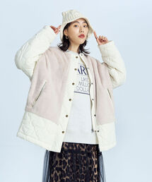 fredy emue | ファー×キルトコート(ダウンジャケット/コート)