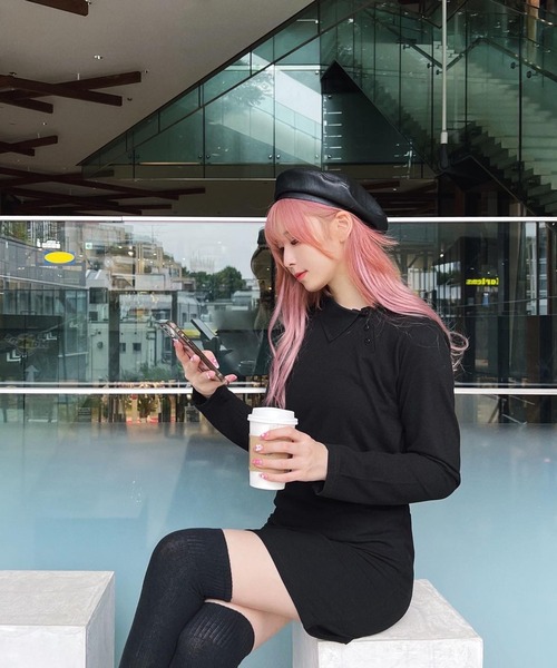 Figments（フィグメンツ）の「サイド衿ワンピース（ワンピース・レディース・ブラック・FREE）」の12枚目の写真