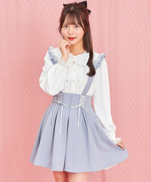 Secret Honey（シークレットハニー）の「コルセットバッスルスカート（スカート・レディース・ブラック/グレー/ワインレッド・MEDIUM）」の7枚目の写真