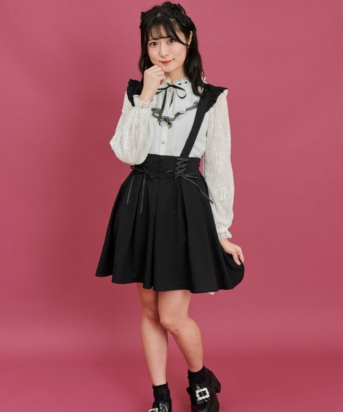 Secret Honey（シークレットハニー）の「コルセットバッスルスカート（スカート・レディース・ブラック/グレー/ワインレッド・MEDIUM）」の9枚目の写真