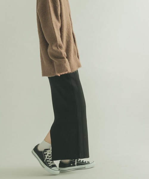 FORK&SPOON（フォークアンドスプーン）の「FORK&SPOON　リブニットスカート（スカート・レディース・ブラック/ベージュ/グリーン・1/2）」の17枚目の写真