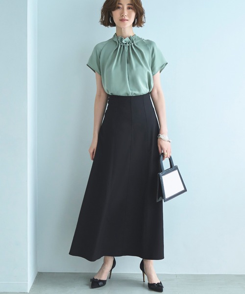 RUIRUE BOUTIQUE(ルイルエブティック)の「バックレースアップスカート(スカート・レディース・ピンク系その他/ライトベージュ/ブラック/ネイビー/ダークベージュ・マルチサイズ)」の16枚目の写真