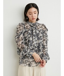 LILY BROWN | ほぐしフラワーシャイニーボウタイBL(シャツ/ブラウス)