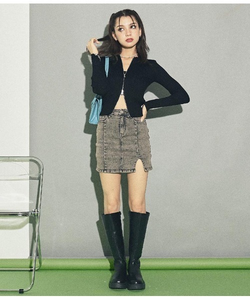 ANAP(アナップ)の「厚底ロングブーツ(ブーツ・レディース・ブラック・S/M/L)」の8枚目の写真