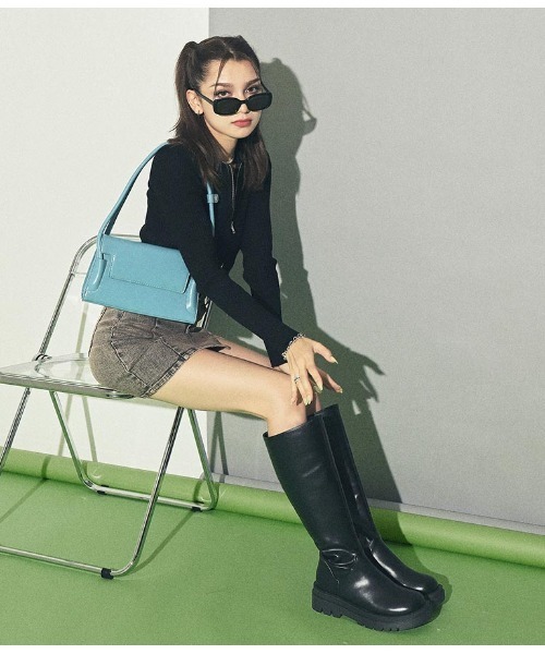 ANAP(アナップ)の「厚底ロングブーツ(ブーツ・レディース・ブラック・S/M/L)」の7枚目の写真