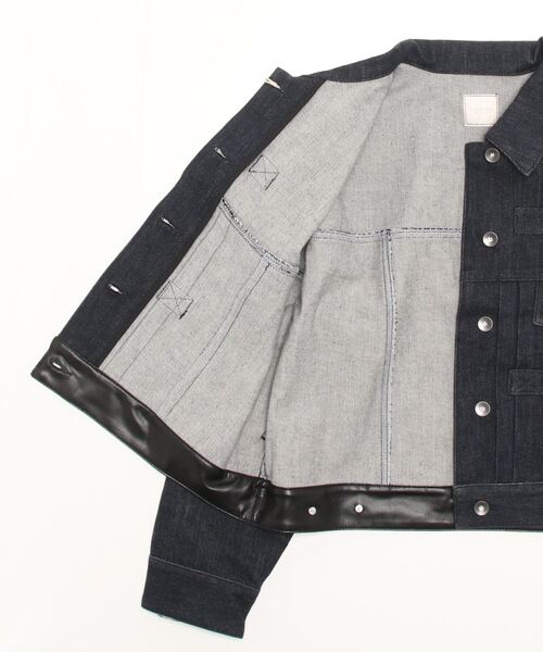 TENTO（テント）の「デニムショートジャケット（デニムジャケット・レディース・ネイビー・36/38）」の10枚目の写真