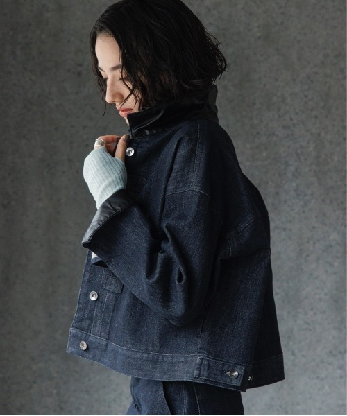 TENTO（テント）の「デニムショートジャケット（デニムジャケット・レディース・ネイビー・36/38）」の5枚目の写真