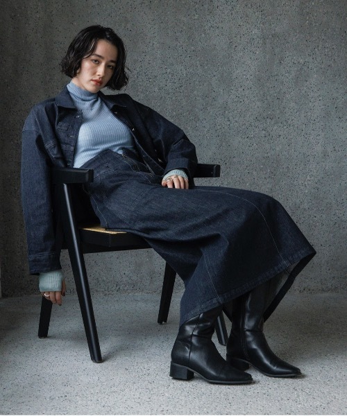 TENTO（テント）の「デニムショートジャケット（デニムジャケット・レディース・ネイビー・36/38）」の8枚目の写真