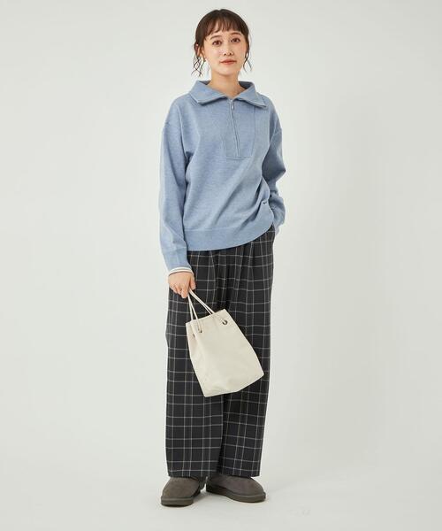 GALVIN GREEN ハーフジッププルオーバー ライトブルー/ブラック Good On Official Online Store | グッドオン オフィシャルサイト