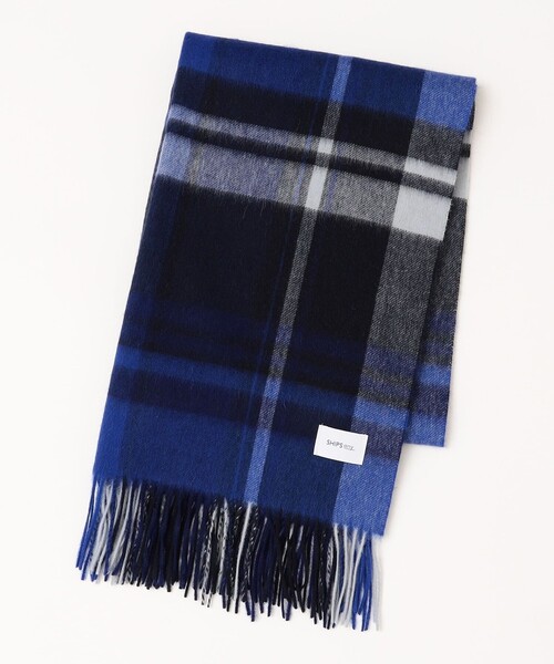 SHIPS any(シップス エニィ)の「SHIPS any: チェック ウール ストール 22FW◇(ストール/ショール・メンズ・ブラック/ネイビー/オフホワイト・ONE SIZE)」の14枚目の写真