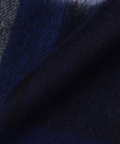 SHIPS any(シップス エニィ)の「SHIPS any: チェック ウール ストール 22FW◇(ストール/ショール・メンズ・ブラック/ネイビー/オフホワイト・ONE SIZE)」の16枚目の写真