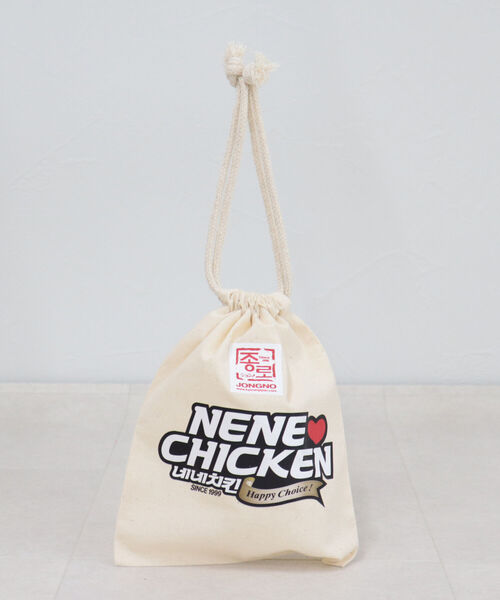 FREDY&GLOSTER（フレディアンドグロスター）の「【ネネチキン×FG】コラボ巾着バッグ（ポーチ・レディース・キナリ・FREE）」の3枚目の写真