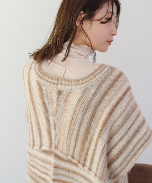 Kastane（カスタネ）の「ハイネックストレッチインナー（Tシャツ/カットソー・レディース・サックスブルー/アイボリー/ブラウン/ピンク・FREE）」の18枚目の写真