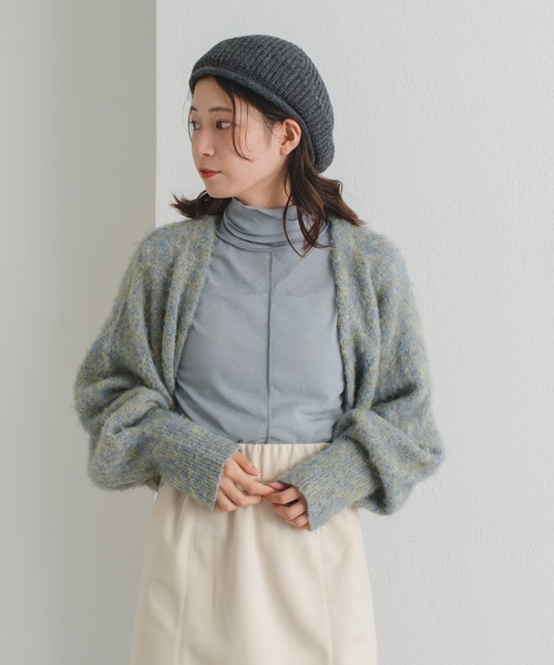 Kastane（カスタネ）の「ハイネックストレッチインナー（Tシャツ/カットソー・レディース・サックスブルー/アイボリー/ブラウン/ピンク・FREE）」の16枚目の写真