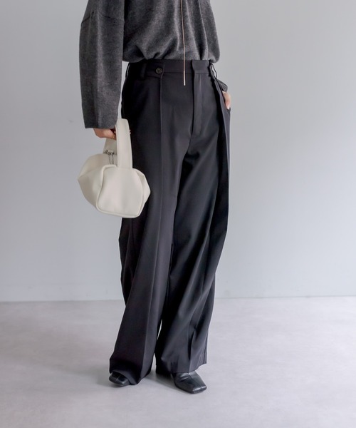 PUAL CE CIN（ピュアルセシン）の「【Du noir】デザインタックパンツ（その他パンツ・レディース・カーキ/ブラック・FREE）」の21枚目の写真