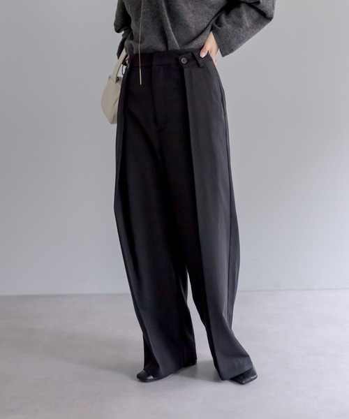 PUAL CE CIN（ピュアルセシン）の「【Du noir】デザインタックパンツ（その他パンツ・レディース・カーキ/ブラック・FREE）」の22枚目の写真