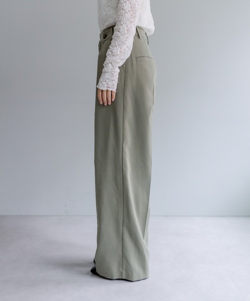 PUAL CE CIN（ピュアルセシン）の「【Du noir】デザインタックパンツ（その他パンツ・レディース・カーキ/ブラック・FREE）」の8枚目の写真