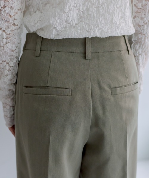 PUAL CE CIN（ピュアルセシン）の「【Du noir】デザインタックパンツ（その他パンツ・レディース・カーキ/ブラック・FREE）」の12枚目の写真