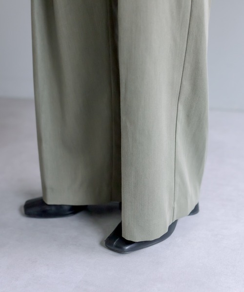 PUAL CE CIN（ピュアルセシン）の「【Du noir】デザインタックパンツ（その他パンツ・レディース・カーキ/ブラック・FREE）」の13枚目の写真