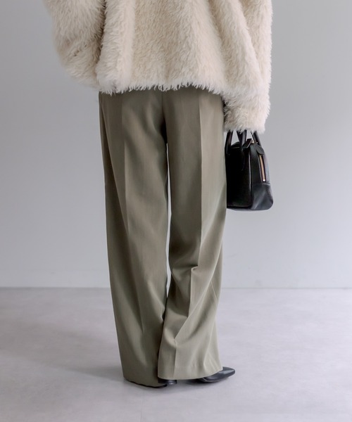 PUAL CE CIN（ピュアルセシン）の「【Du noir】デザインタックパンツ（その他パンツ・レディース・カーキ/ブラック・FREE）」の16枚目の写真