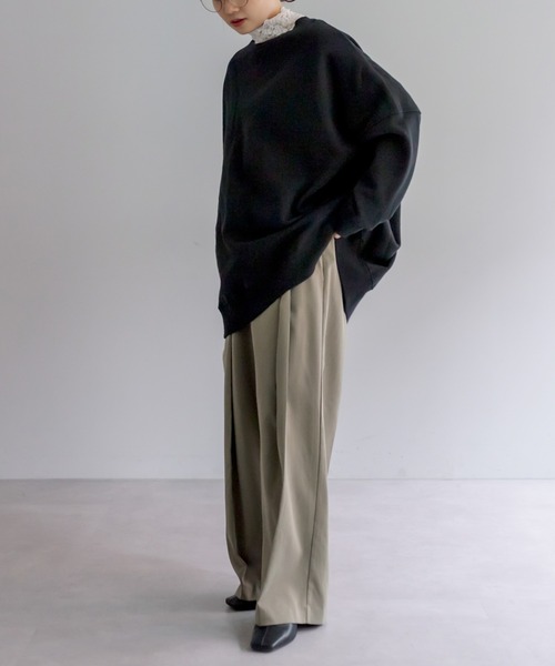 PUAL CE CIN（ピュアルセシン）の「【Du noir】デザインタックパンツ（その他パンツ・レディース・カーキ/ブラック・FREE）」の20枚目の写真