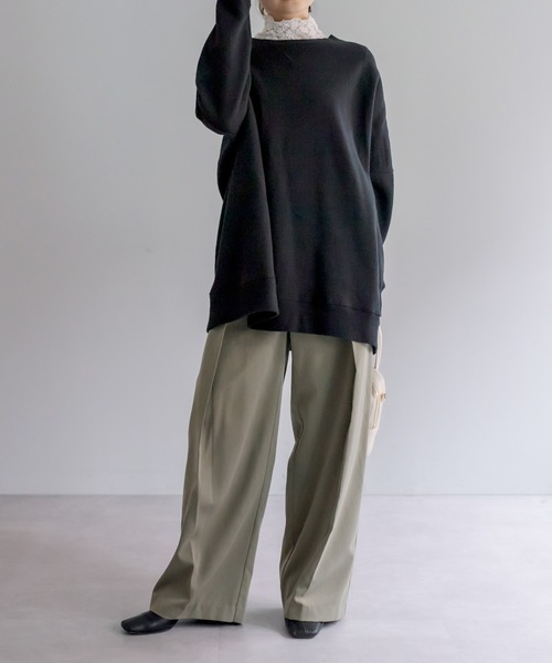 PUAL CE CIN（ピュアルセシン）の「【Du noir】デザインタックパンツ（その他パンツ・レディース・カーキ/ブラック・FREE）」の19枚目の写真