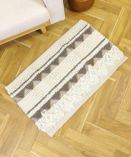 ウール100% ラグ　ネパール産ラグ　エベレスト　アンティークマット　1枚 ウール100% ラグ ネパール産ラグ エベレスト アンティークマット