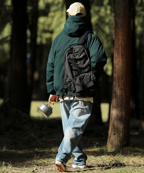 HOOK（フック）の「【HOOK】ワッペン刺繍中綿マウテンジャケット（ダウンジャケット/コート・メンズ・ブラック/ベージュ/グリーン・L/XL/XXL/M）」の5枚目の写真