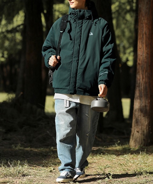 HOOK（フック）の「【HOOK】ワッペン刺繍中綿マウテンジャケット（ダウンジャケット/コート・メンズ・ブラック/ベージュ/グリーン・L/XL/XXL/M）」の6枚目の写真