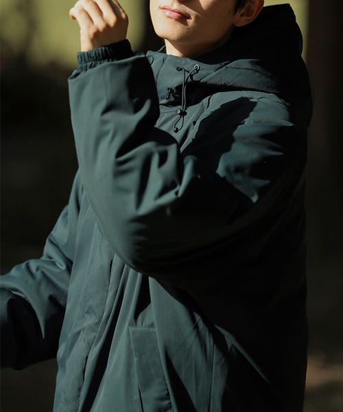 HOOK（フック）の「【HOOK】ワッペン刺繍中綿マウテンジャケット（ダウンジャケット/コート・メンズ・ブラック/ベージュ/グリーン・L/XL/XXL/M）」の7枚目の写真