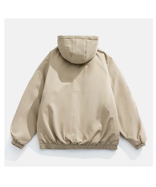 HOOK（フック）の「【HOOK】ワッペン刺繍中綿マウテンジャケット（ダウンジャケット/コート・メンズ・ブラック/ベージュ/グリーン・L/XL/XXL/M）」の14枚目の写真