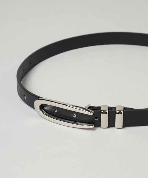 HARE(ハレ)の「デザインナローベルト(HARE)(ベルト・レディース・ブラック・FREE)」の7枚目の写真