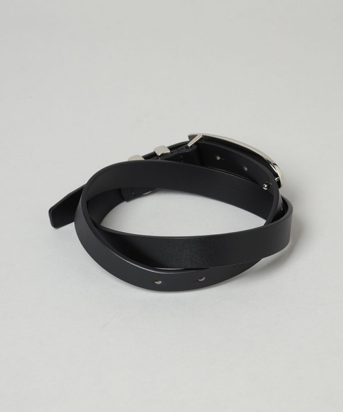 HARE(ハレ)の「デザインナローベルト(HARE)(ベルト・レディース・ブラック・FREE)」の6枚目の写真
