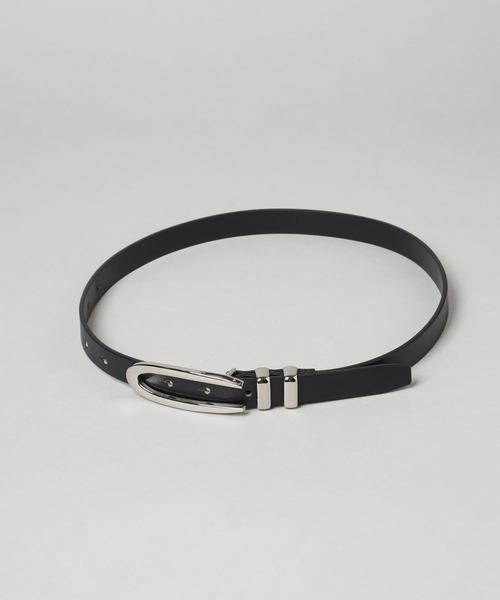 HARE(ハレ)の「デザインナローベルト(HARE)(ベルト・レディース・ブラック・FREE)」の3枚目の写真