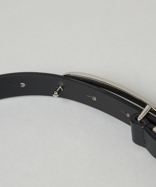 HARE(ハレ)の「デザインナローベルト(HARE)(ベルト・レディース・ブラック・FREE)」の5枚目の写真