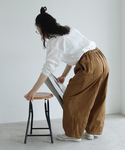 PAR ICI(パーリッシィ)の「VINTAGE16 無地/ギンガム/ストライプ ダブルスタンドシャツ(シャツ/ブラウス・レディース・その他/ブルー/ホワイト/ネイビー/サックスブルー/グレー・S/M)」の16枚目の写真