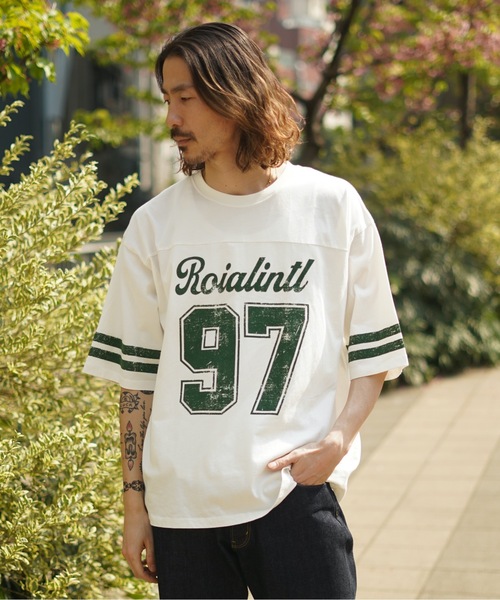 roial(ロイアル)の「DESIGN TEE/ROIAL(ロイアル)半袖Tシャツ(Tシャツ/カットソー・メンズ・グリーン/ホワイト/チャコールグレー・MEDIUM/LARGE/X-LARGE)」の2枚目の写真