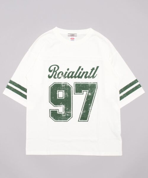 roial(ロイアル)の「DESIGN TEE/ROIAL(ロイアル)半袖Tシャツ(Tシャツ/カットソー・メンズ・グリーン/ホワイト/チャコールグレー・MEDIUM/LARGE/X-LARGE)」の5枚目の写真