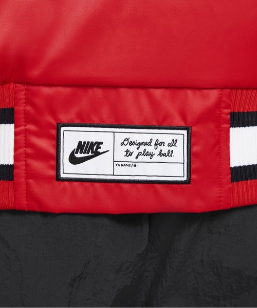 NIKE（ナイキ）の「ナイキ カルチャー オブ バスケットボール ジュニア (ボーイズ) ジャケット / Nike Culture of Basketball Big Kids' (Boys') Jacket（スタジャン・キッズ・グリーン系その他/レッド・L/XL/XS/S/M）」の9枚目の写真